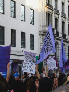 A feminist march